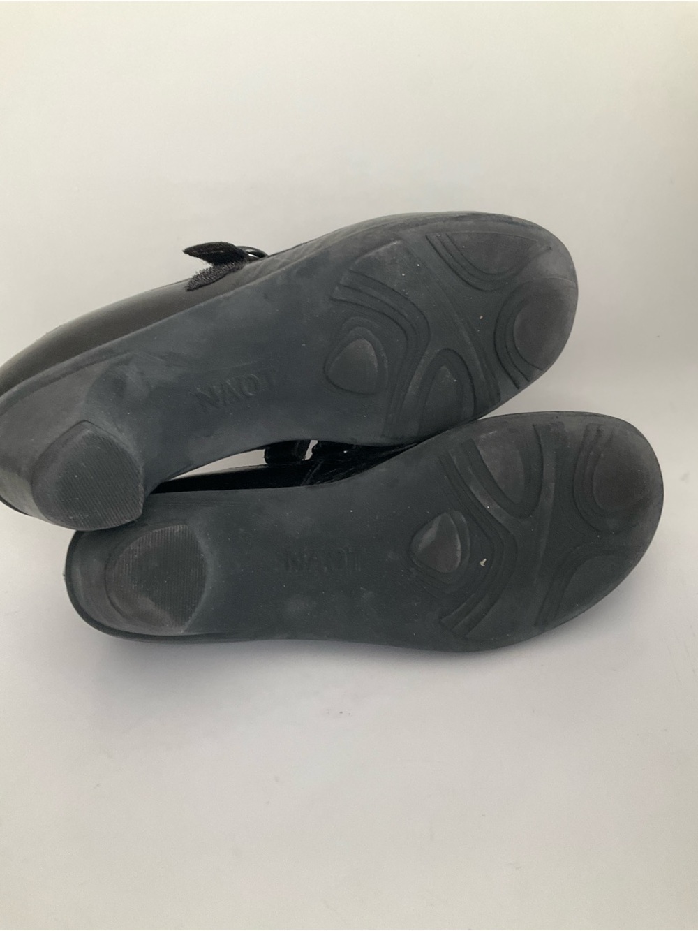 Naot Black Leather Mary Jane Heeled Pumps Comfort Shoes Sz 37 - Picture 9 of 10
